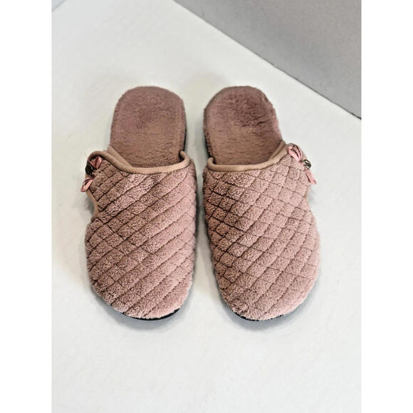 Vionic Adilyn 671 Womens Rose Quilted Orthotic Support Slippers Comfy Mules Sz 8 - Picture 4 of 13